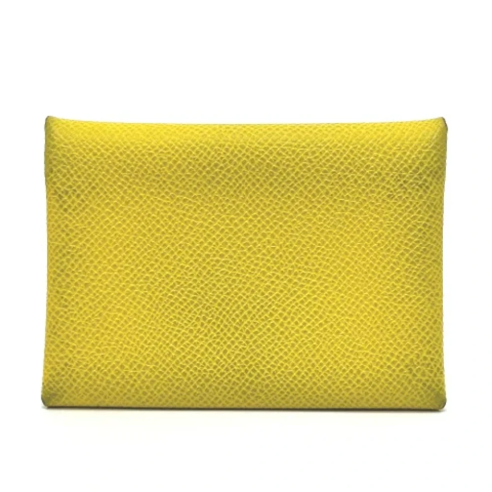Hermès Vintage Pre-owned Leather home-office Yellow Dames