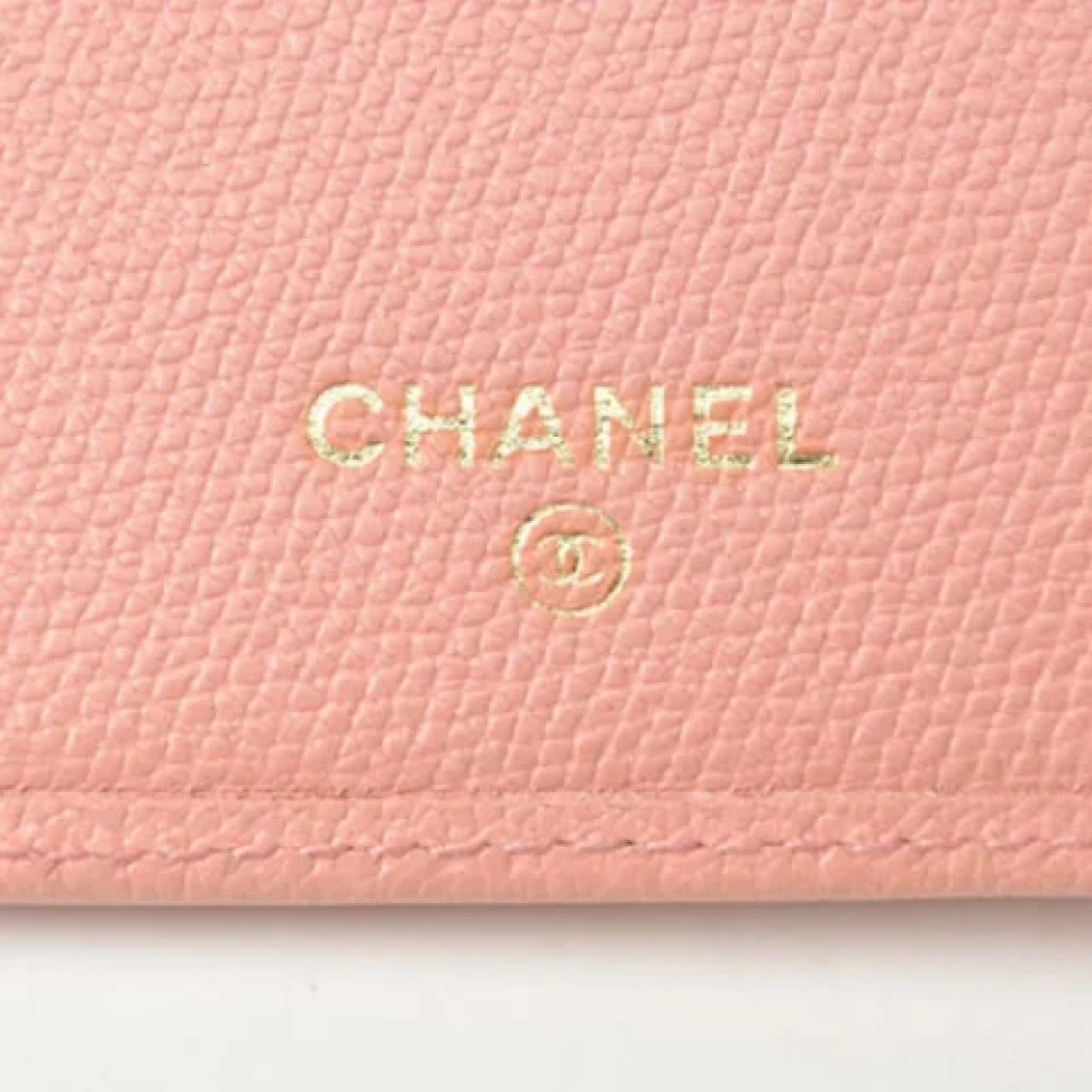 Chanel Vintage Pre-owned Leather wallets Pink Dames