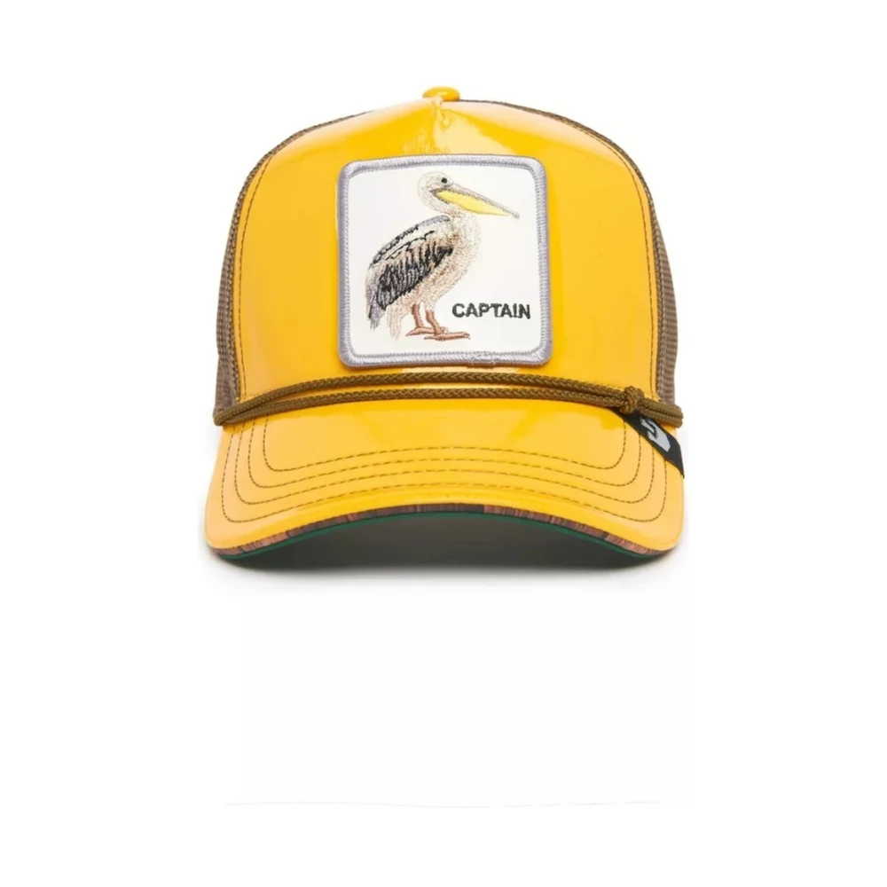 Goorin Bros Gele Pelicanool Man Bert Trucker Cap Yellow Heren