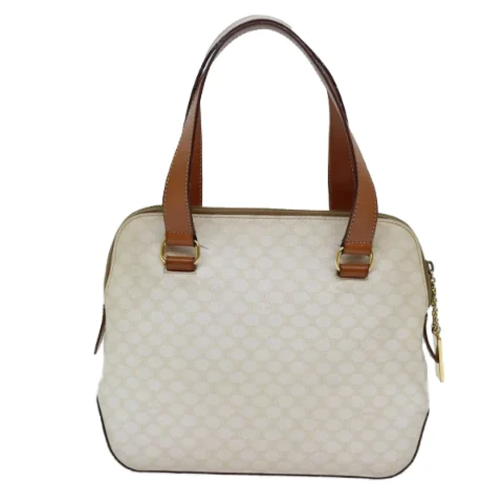 Celine Vintage Pre-owned Leather handbags White Dames