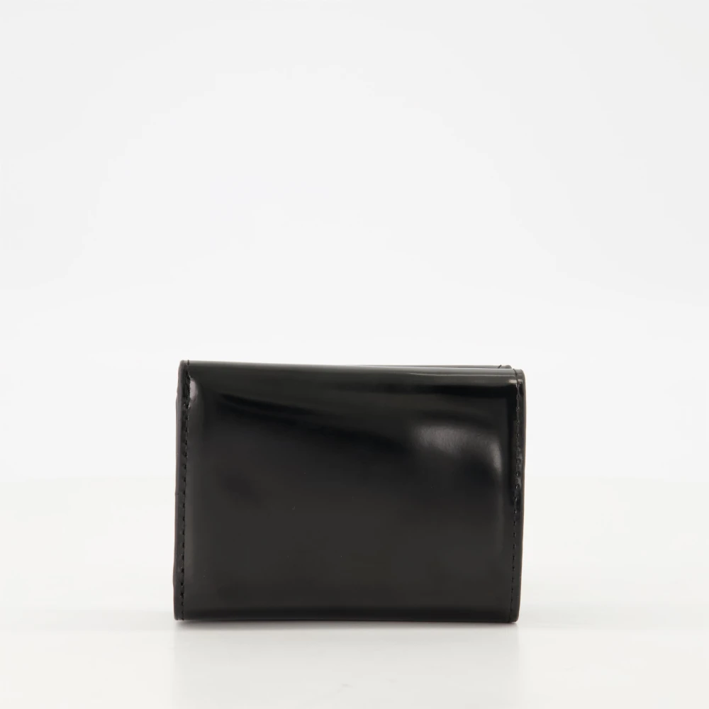 Diesel Zwarte Tri Fold Portemonnee Lente-Zomer 2025 Black Dames
