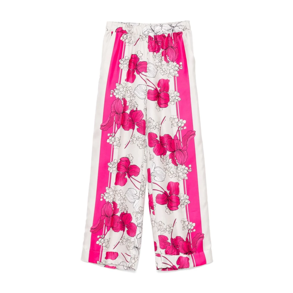 P.a.r.o.s.h. Bloemenprint Fuchsia Broek Pink Dames