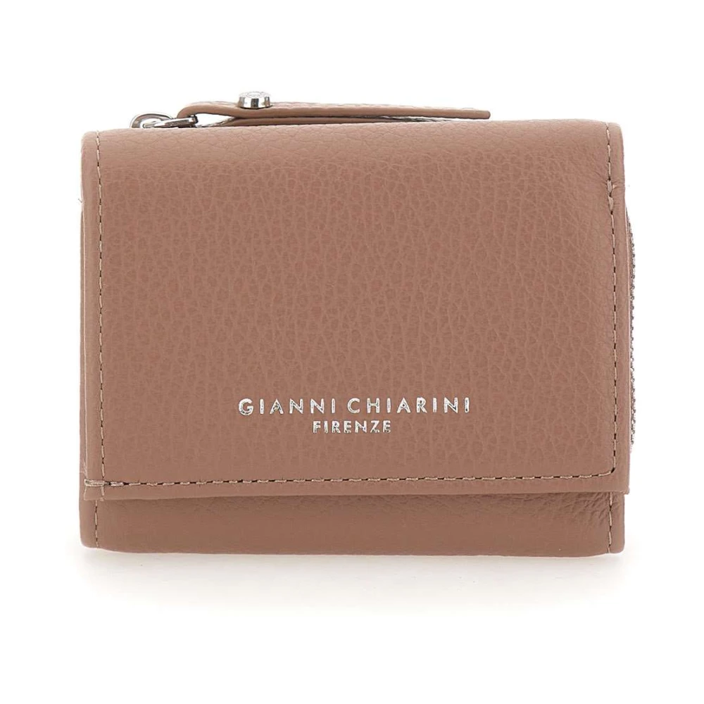 Gianni Chiarini Vrouw Bruin Accessoires Dames, One Size, Leer, Grain Wallet