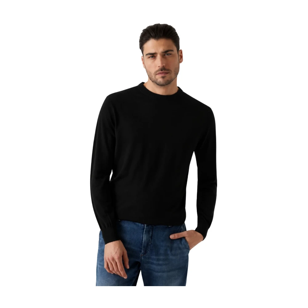 Maglione Guess M5rr36 Z3lzo Fred Cn-Jblk Uomo Nero Piccolo - Immagine 3