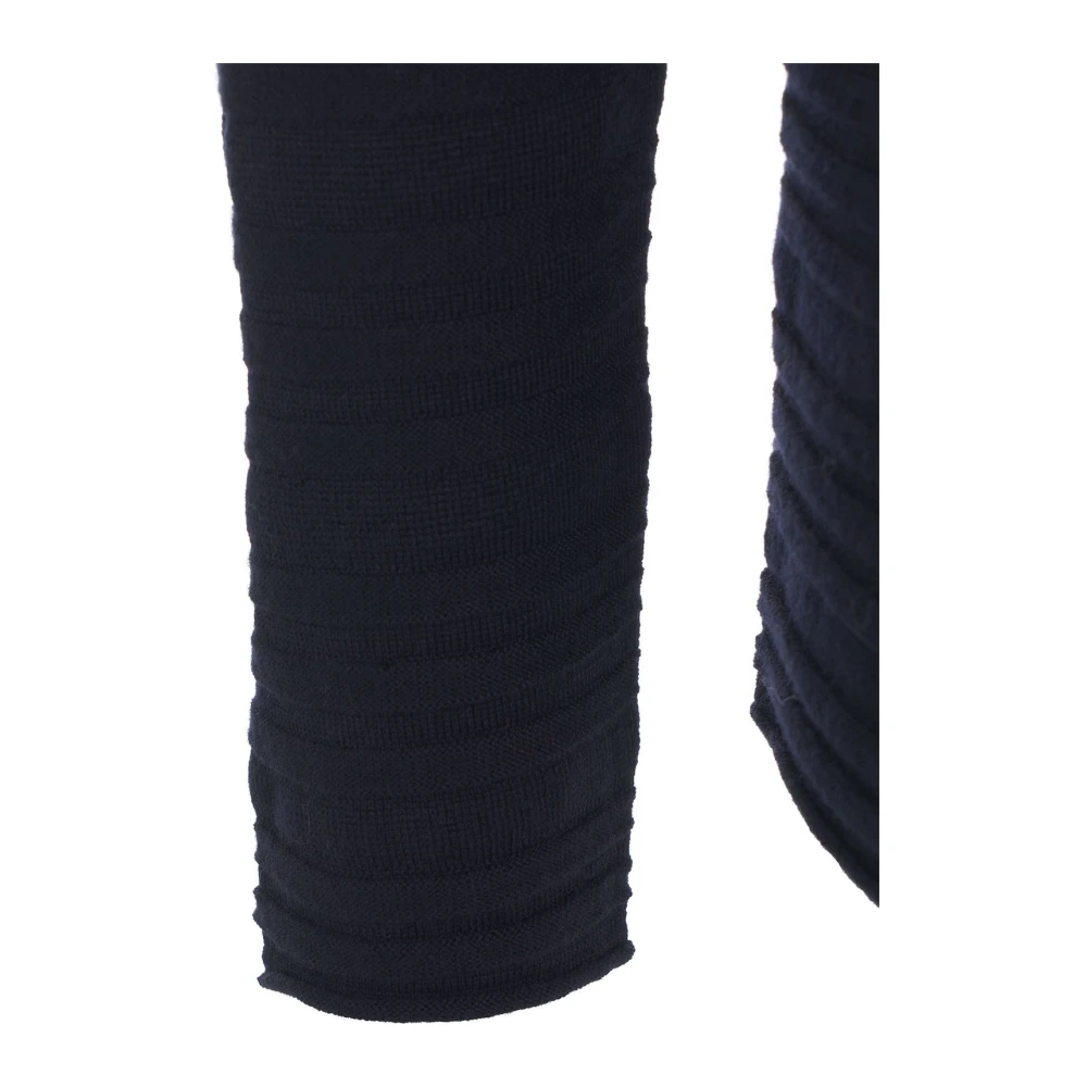 Mauro Grifoni Blauwe Gebreide Trui Aw24 Blue Heren