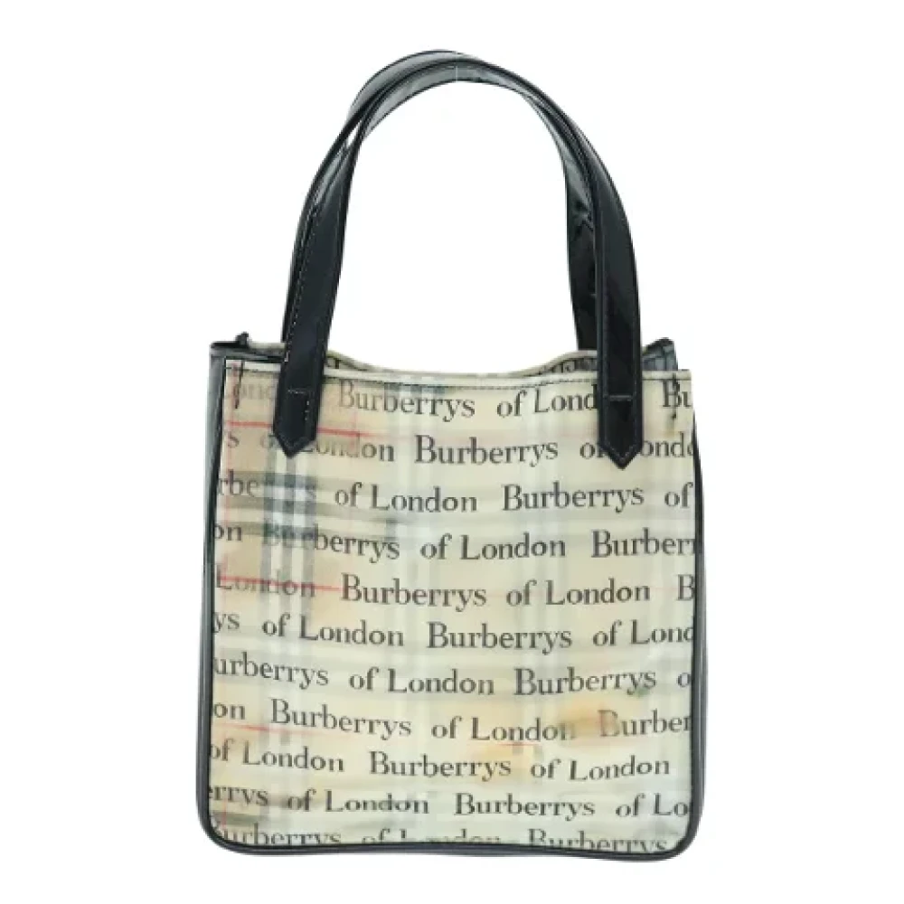 Burberry Vintage Pre-owned Nylon handbags Beige Dames