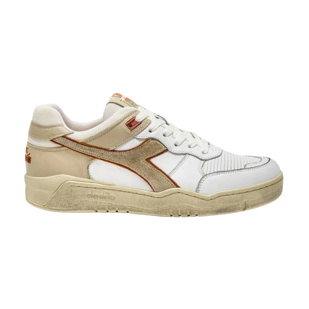 Diadora Men's Beige Casual Unisex Sneaker Retro Style - Sneakers - 13 Uk - Shoes