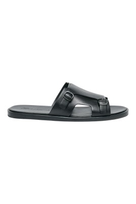 black-leather-buckle-sandals