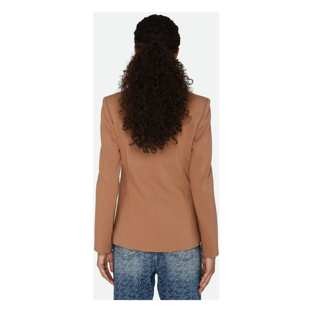 pinko Bruine Double-Breasted Blazer Brown Dames