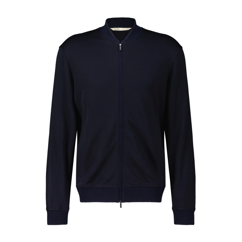 Maurizio Baldassari Wollen Blouson Jas Blue Heren