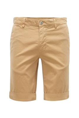 Stretch bomull beige Bermuda shorts