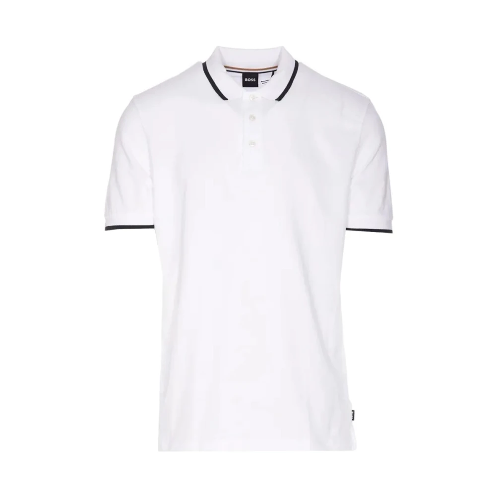 Boss Polo Shirts White Heren