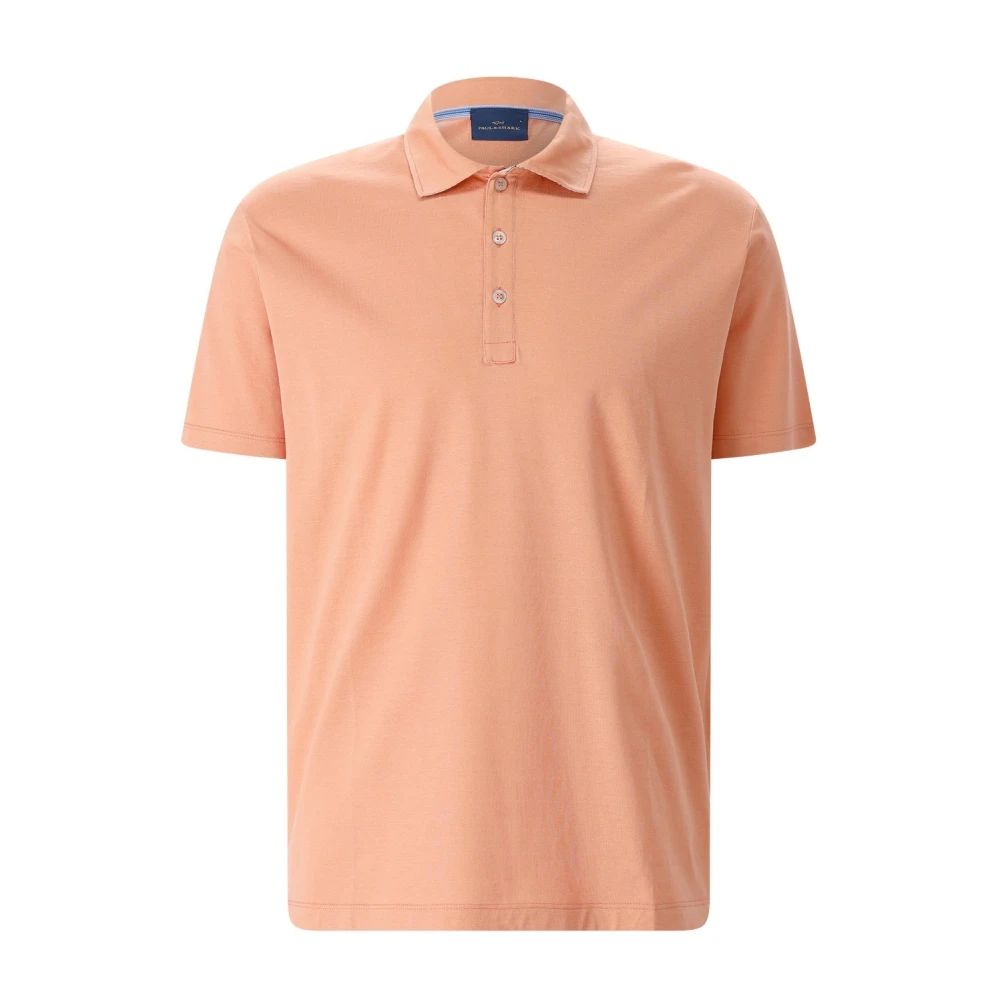 Paul & Shark Orange Polo Shirt - Male - Polo Shirts - 2XL - Tops