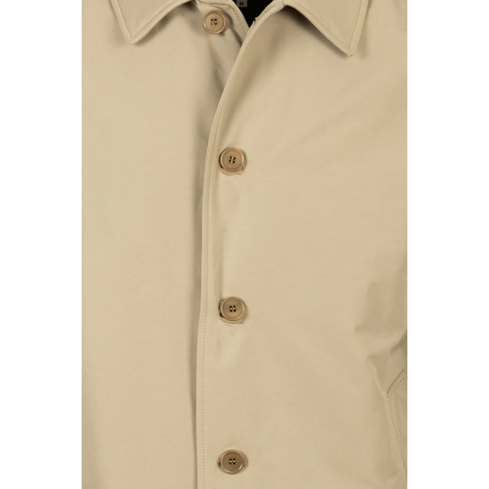Aspesi Waterdichte Sand Jassen Beige Heren