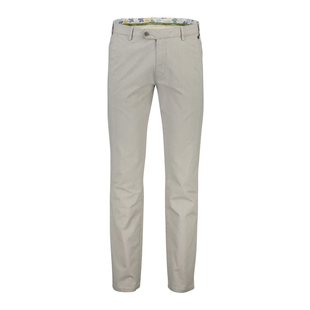 Meyer Katoenen Chino Broek Grijs Gray Heren