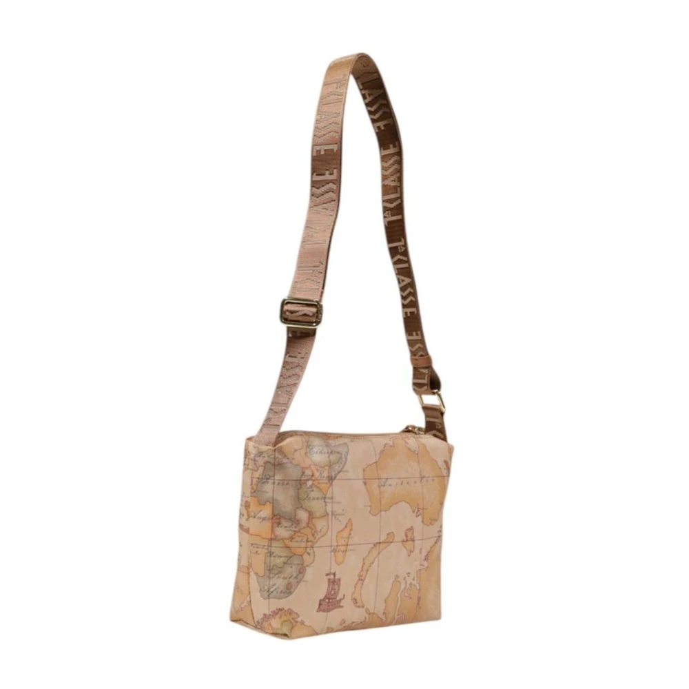Alviero Martini 1a Classe Beige Handtas met Gemengde Stof Samenstelling Beige Dames