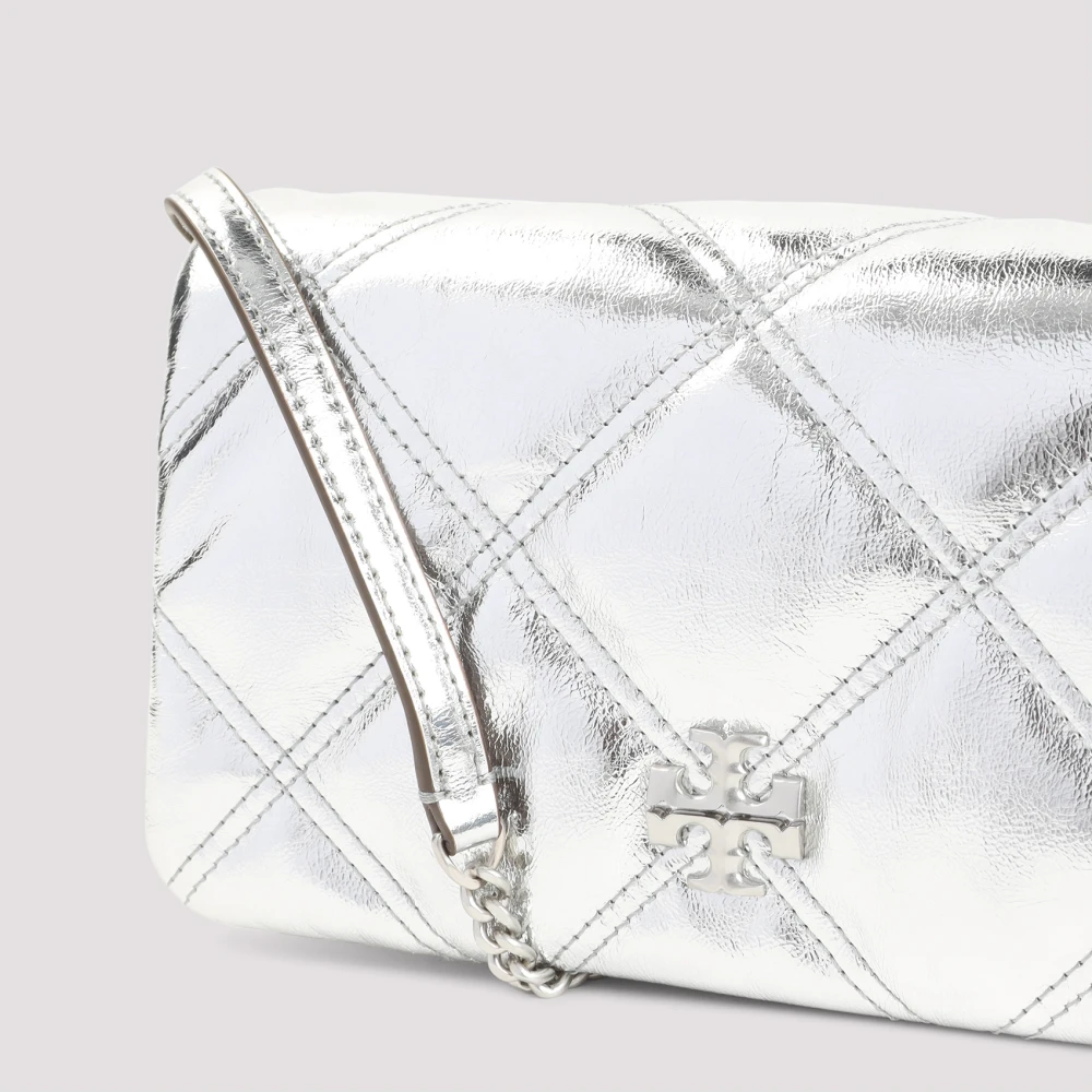 TORY BURCH Zilveren Kettingportemonnee Gray Dames