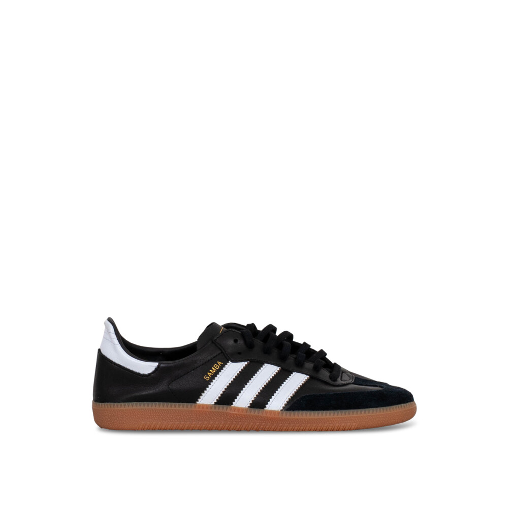 Black Sneakers with Leather Upper and Gum Sole Adidas Originals Men s Fashion Miinto