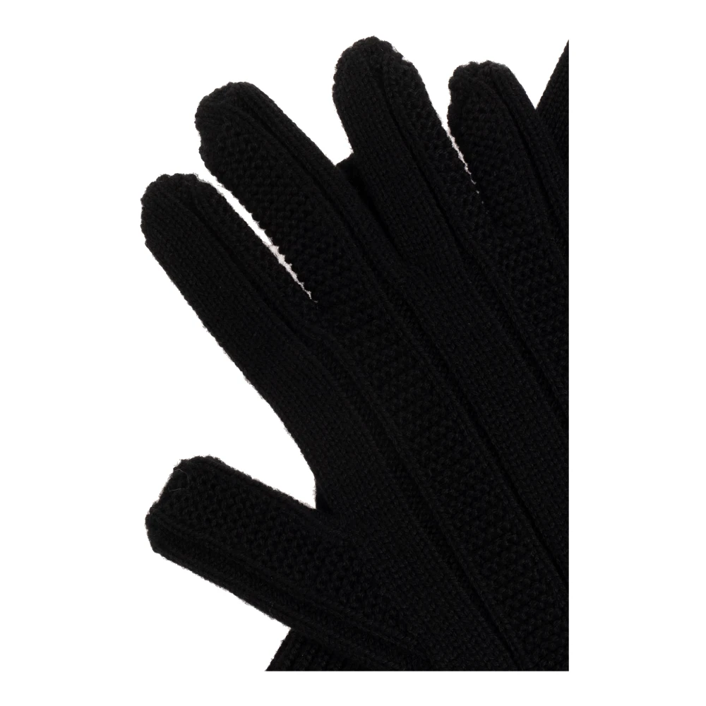 Versace Wollen handschoenen Black Heren