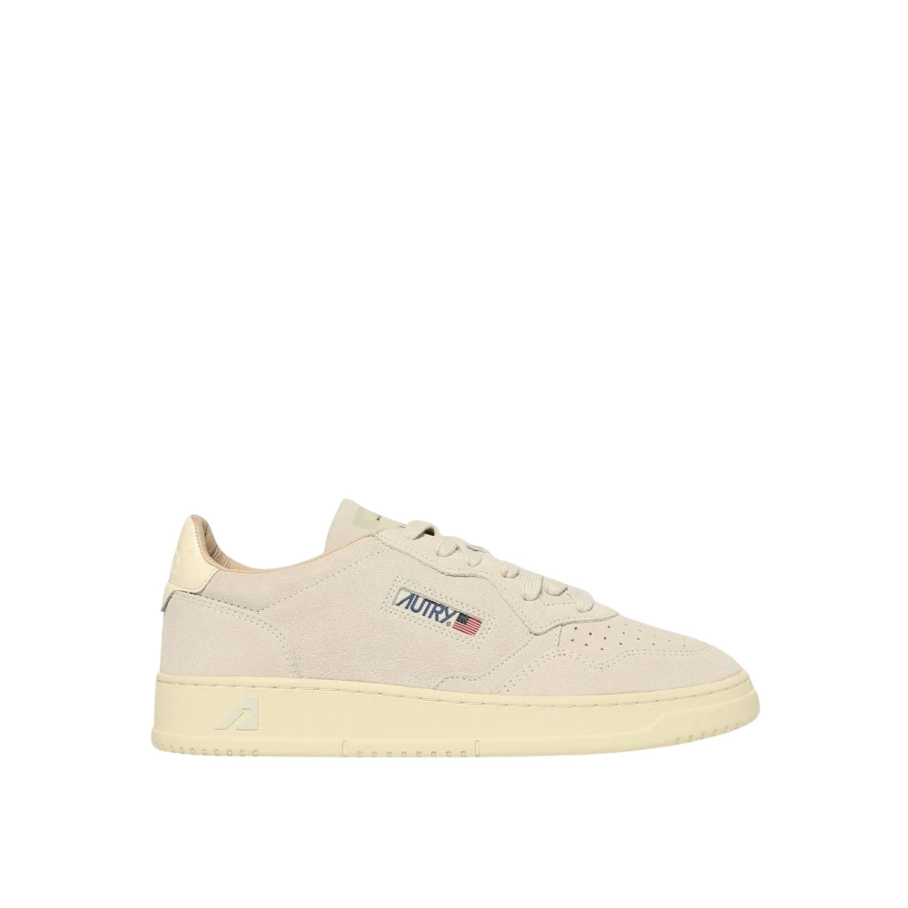 Autry Men's Gray Sneakers, 7 Uk, Low-Top Suede Trainers