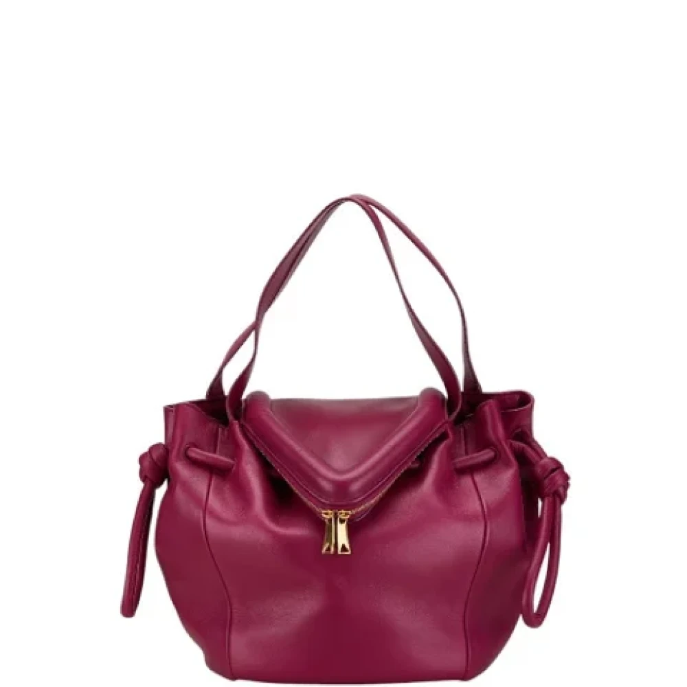 Bottega Veneta Vintage Pre-owned Leather handbags Pink Dames