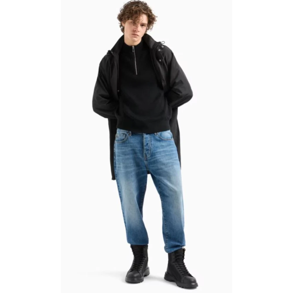 Armani Exchange Heldere Blauwe Jeans voor Mannen Blue Heren