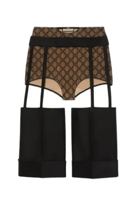 Wool Silk Cut-Out Short