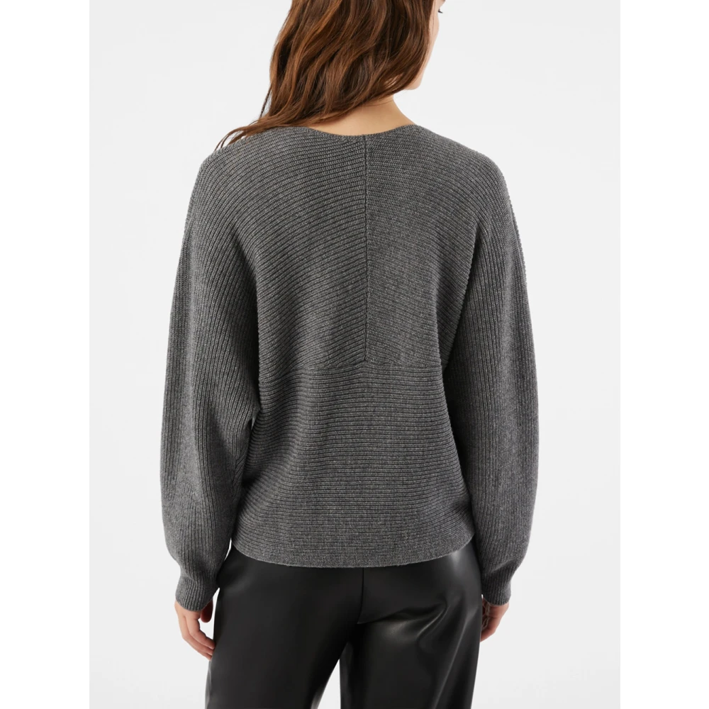 Pennyblack Grijze Gekruiste Trui Urial Model Gray Dames