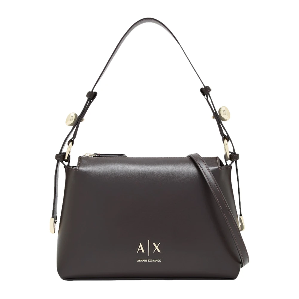 Armani Exchange Helen Shoulder Bag, Brown, Women - Image 6