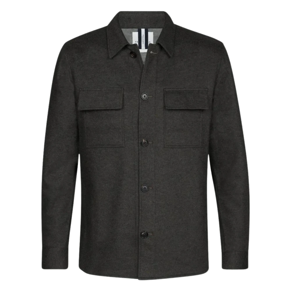 Profuomo Donkergrijs Overshirt Gray Heren