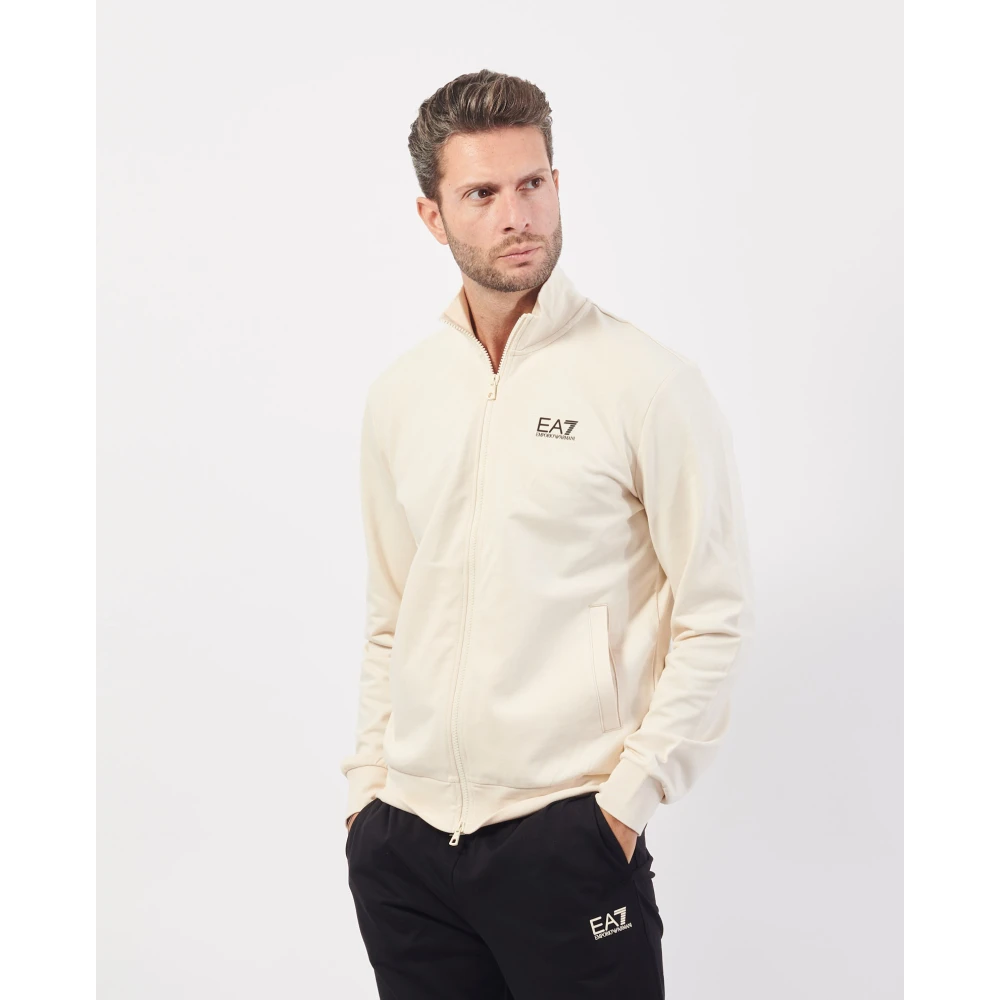 Emporio Armani MultiColour Jurk met Fullzip Sluiting Beige Heren