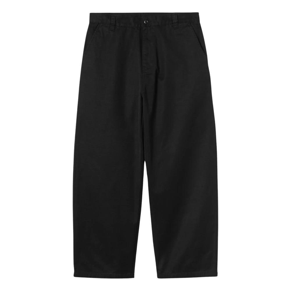 Carhartt Wip Men's Black Wide Trousers, L, Brady Pant