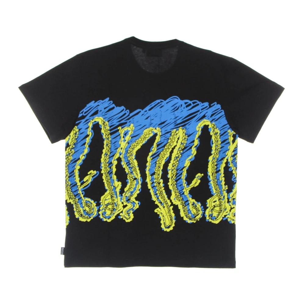 Octopus Zwarte Logo Tee Multicolor Heren