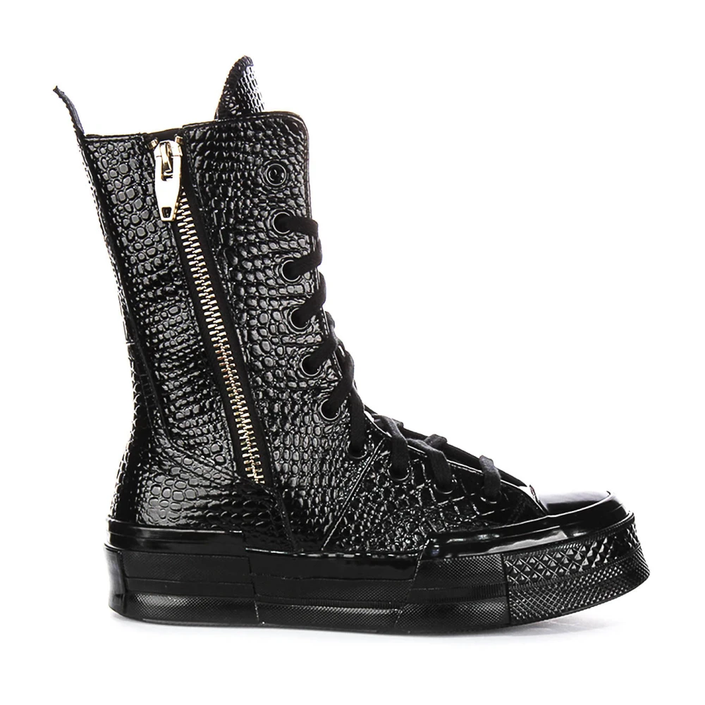 Converse Women's Black Black Chuck 70 Plus Xh A09381c In Black Croc - Image 3