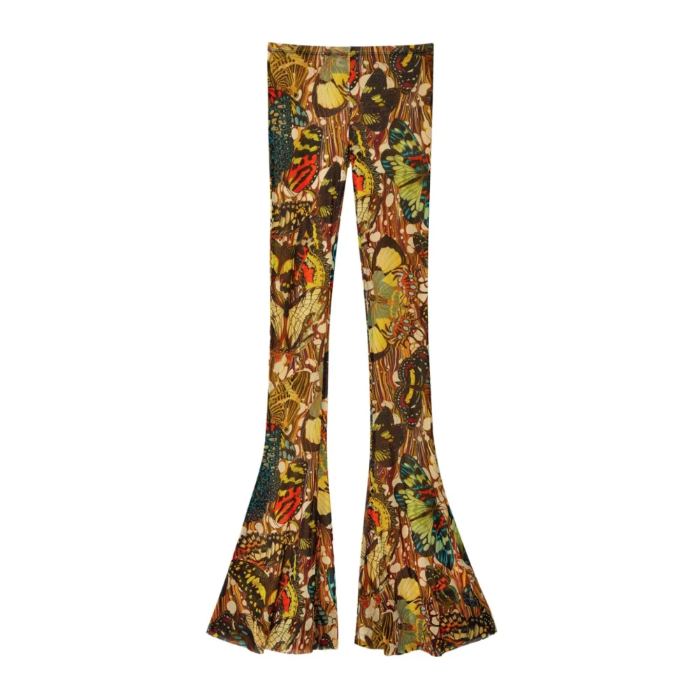 Jean Paul Gaultier Mesh Pant in Geel Multicolor Dames