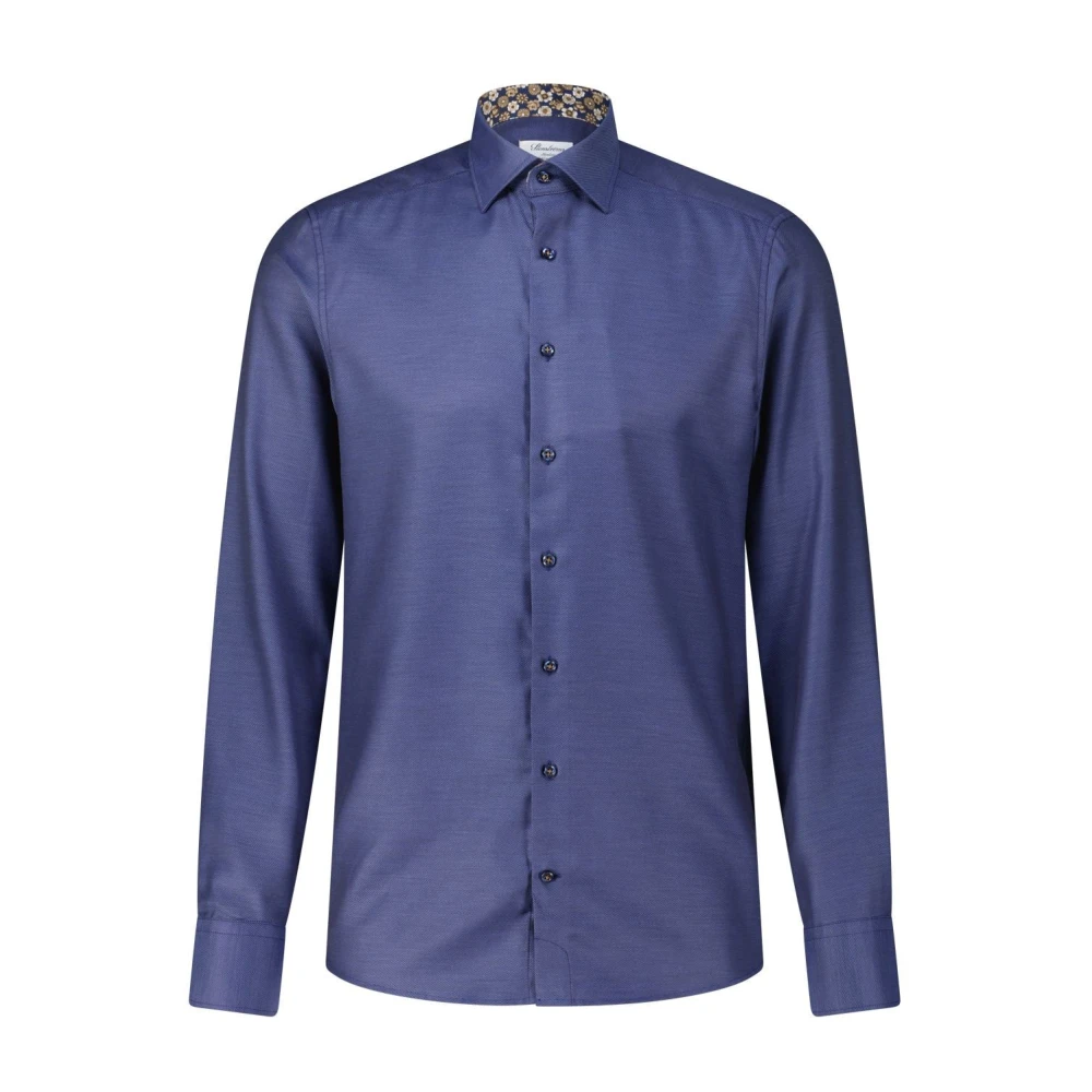 Stenströms Uomo Blu Camicia Slim-Fit In Cotone