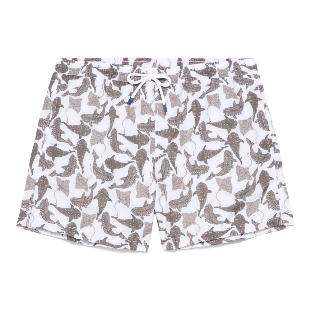 Fedeli Polyester Zwemshorts met Elastische Riem Multicolor Heren