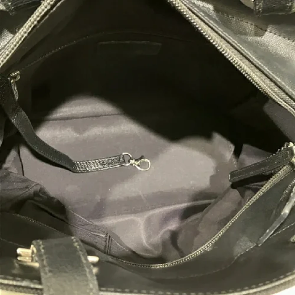 Chanel Vintage Pre-owned Canvas chanel-bags Black Dames
