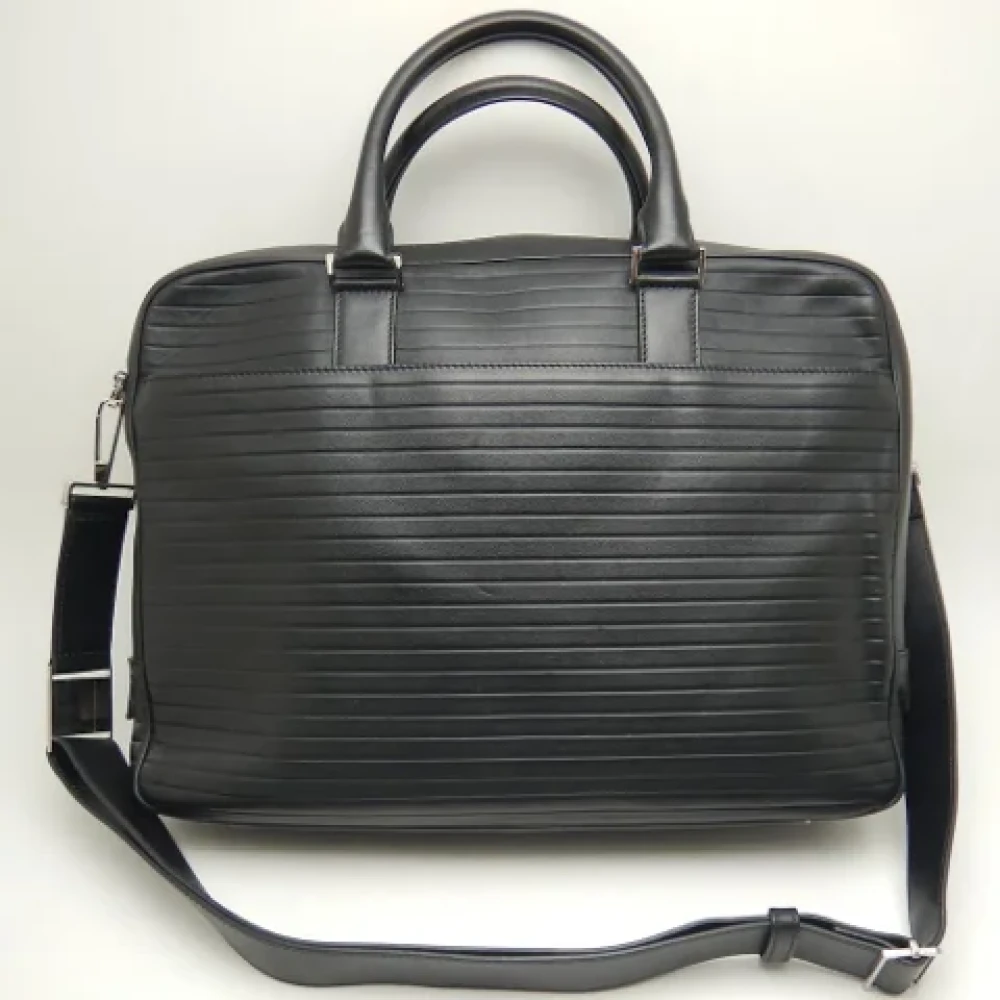 Dior Vintage Pre-owned Leather dior-bags Black Heren