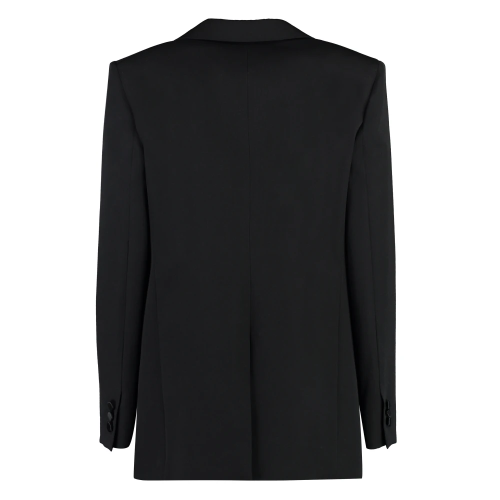 Givenchy Wollen blazer met peak lapel Black Dames