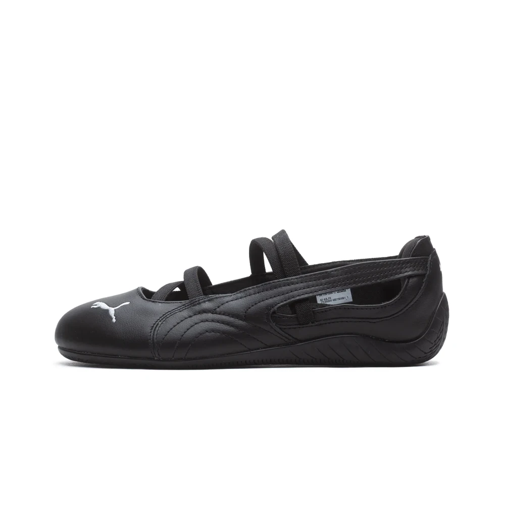 Puma Women's Black Ballerina Shoes, 8 Uk, Speedcat Ballet Leather