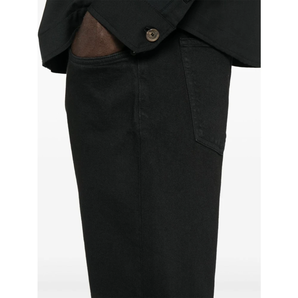 Dondup Zwarte Stretch Denim Broek Black Heren