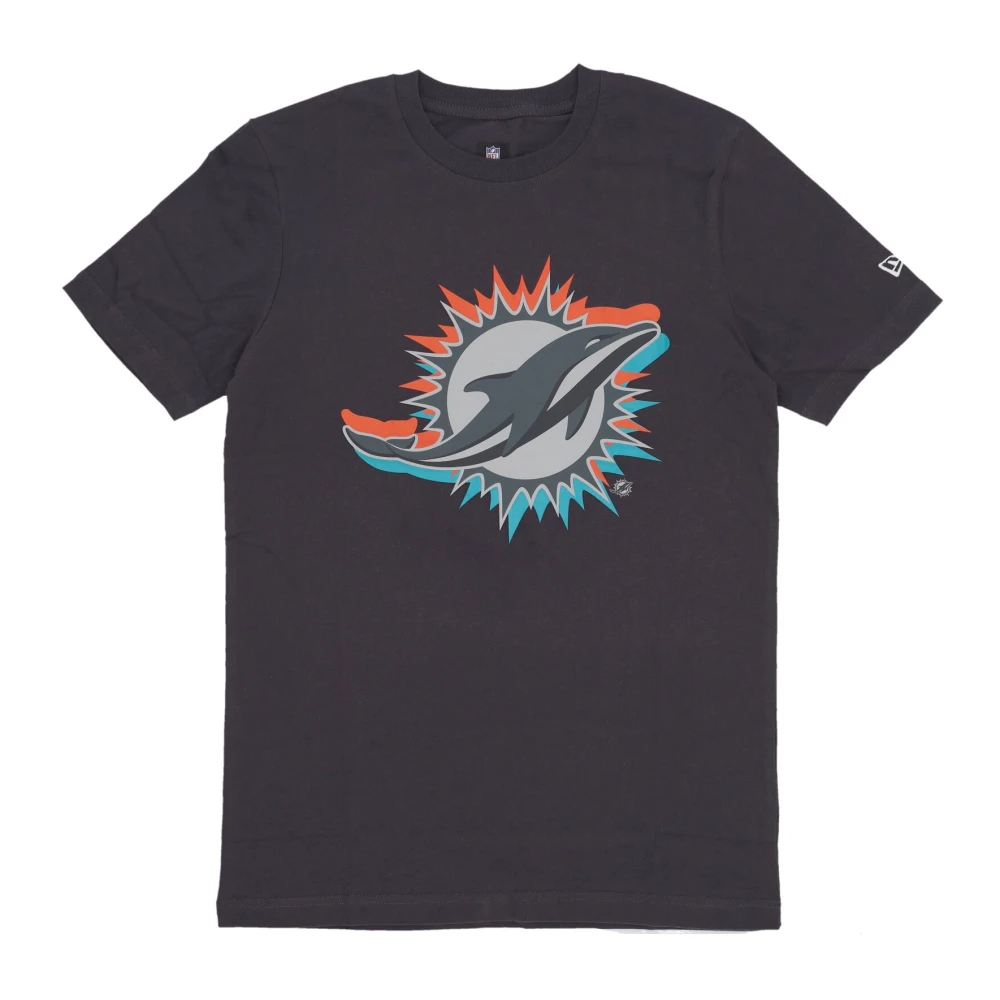 New era Miami Dolphins Voetbal Tee Grafiet Multicolor Heren
