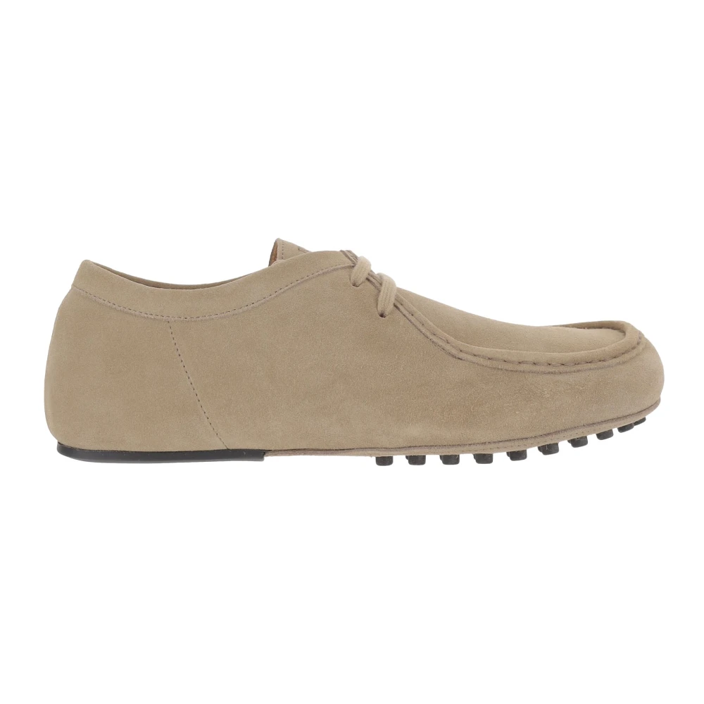 Tod's Laced Shoes, Male, 6 Uk, Loafers In Suede Beige