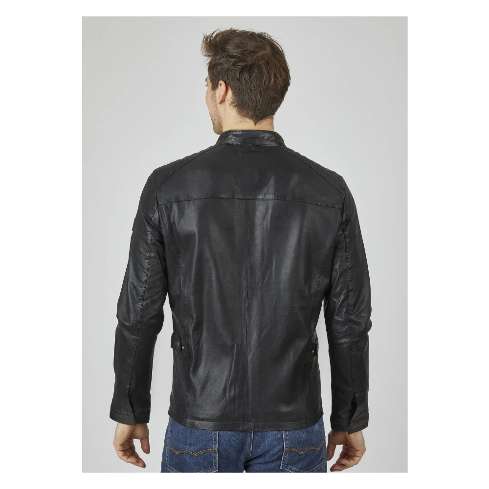 Bugatti Heren Leren Jas Bualberto Black Heren