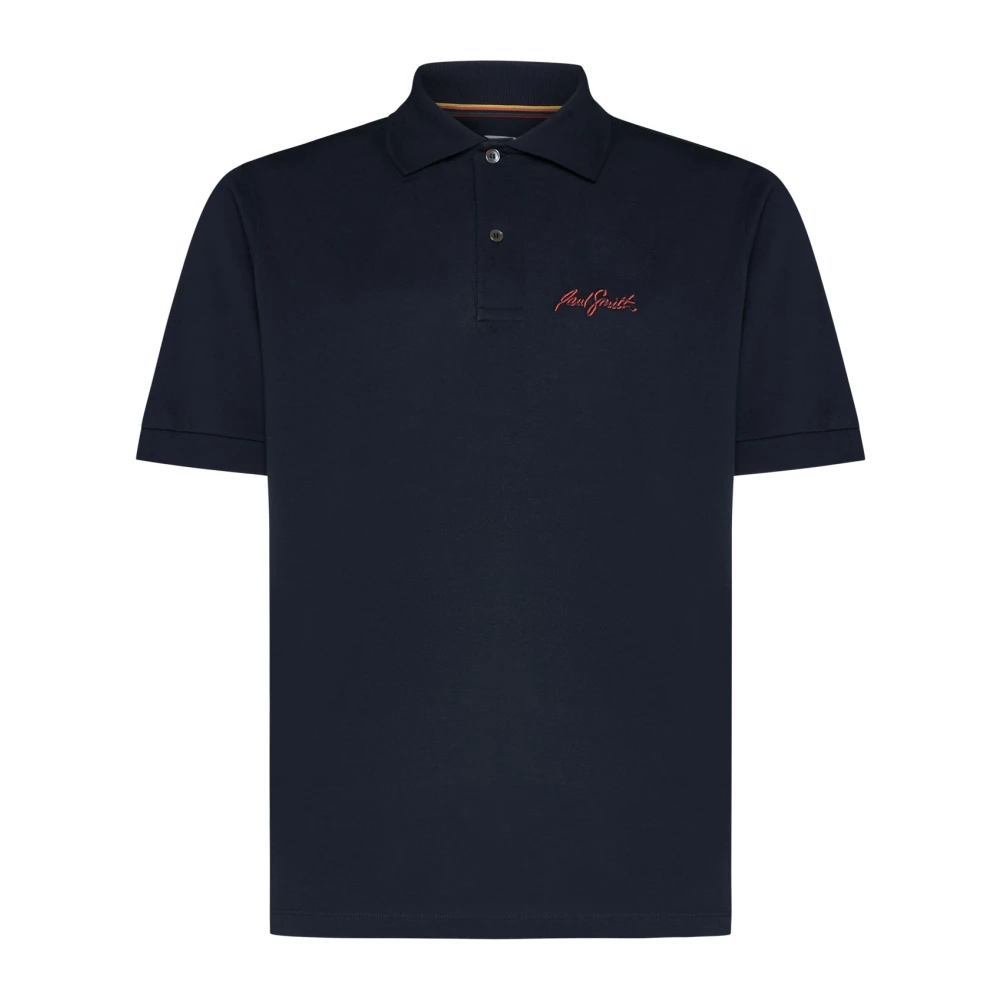 PS By Paul Smith Donkerblauw Polo Shirt Geborduurd Logo Blue Heren
