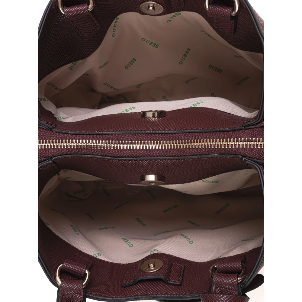 Guess Eco Gloriana Handtas met Schouderband Brown Dames