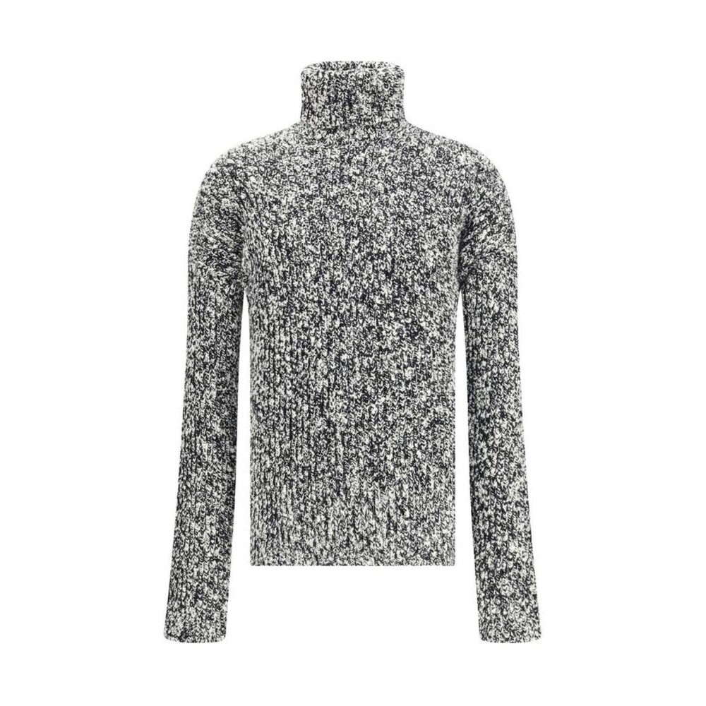 DOLCE &GABBANA gimmick cable Knit gray Dolce & Gabbana Zip-Up Knit