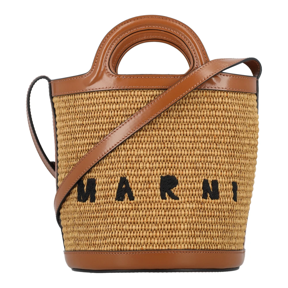 Marni Tropicalia Emmer Tas Ruwe Sienna Brown Dames