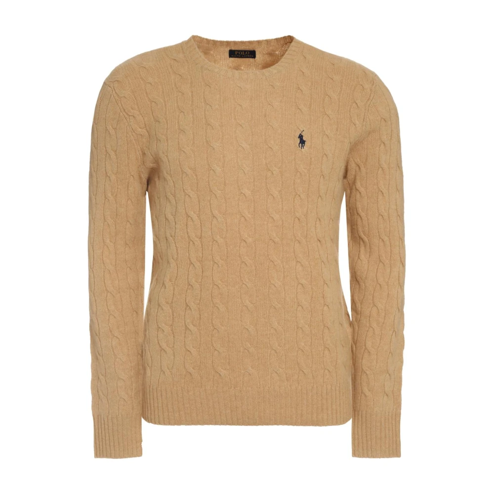 Polo Ralph Lauren Brun Cable-Knit Crewneck Sweater